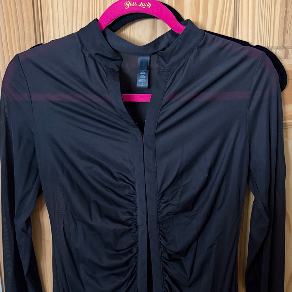 SKIMS Black Women's Swim Coverup - Picture 2 of 4
